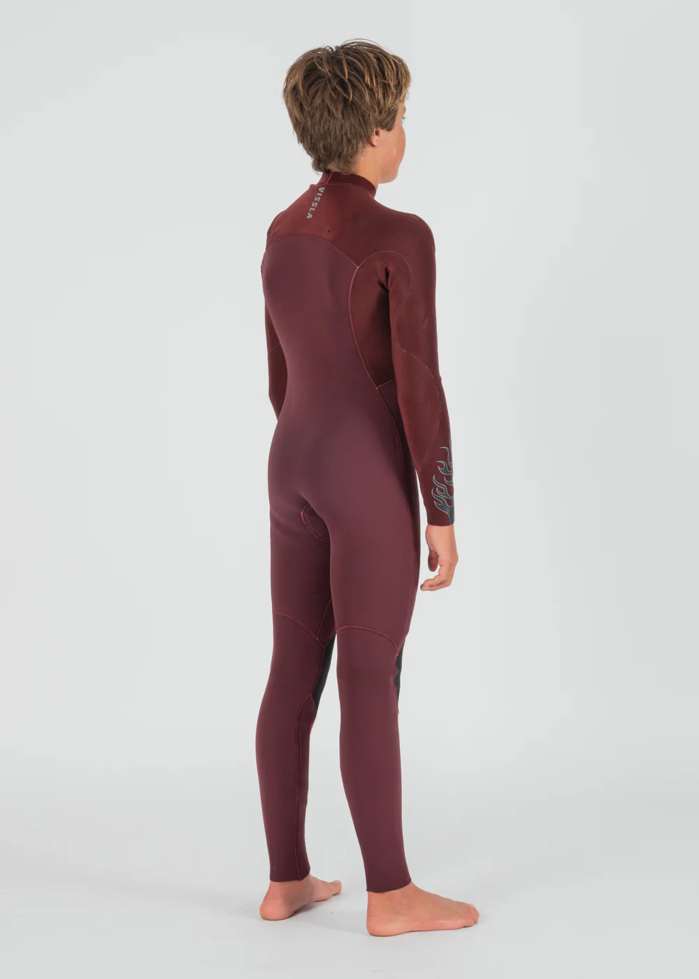 High Seas Boys Fire 3-2 Full Chest Zip Wetsuit - Image 6