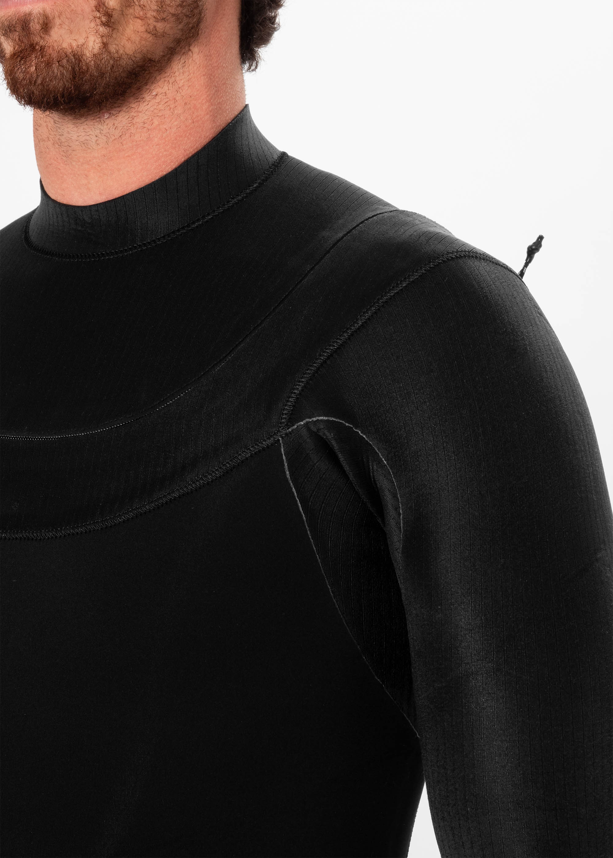 New Seas 3-2 U-Zip Wetsuit - Black - Image 7