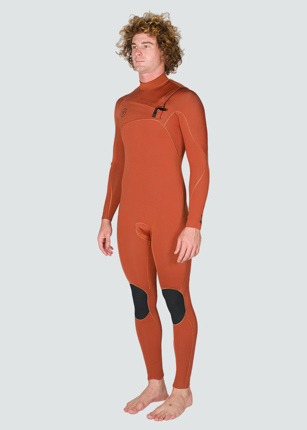 7 Seas 3-2 Full Chest Zip Wetsuit - Terracotta - Image 3