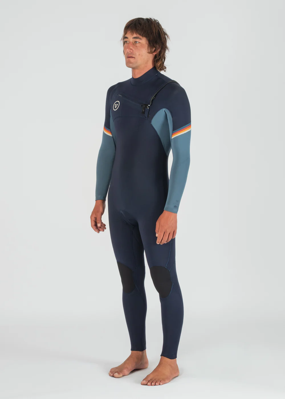 7 Seas Raditude 4-3 Full Chest Zip Wetsuit - Dark Navy - Image 4