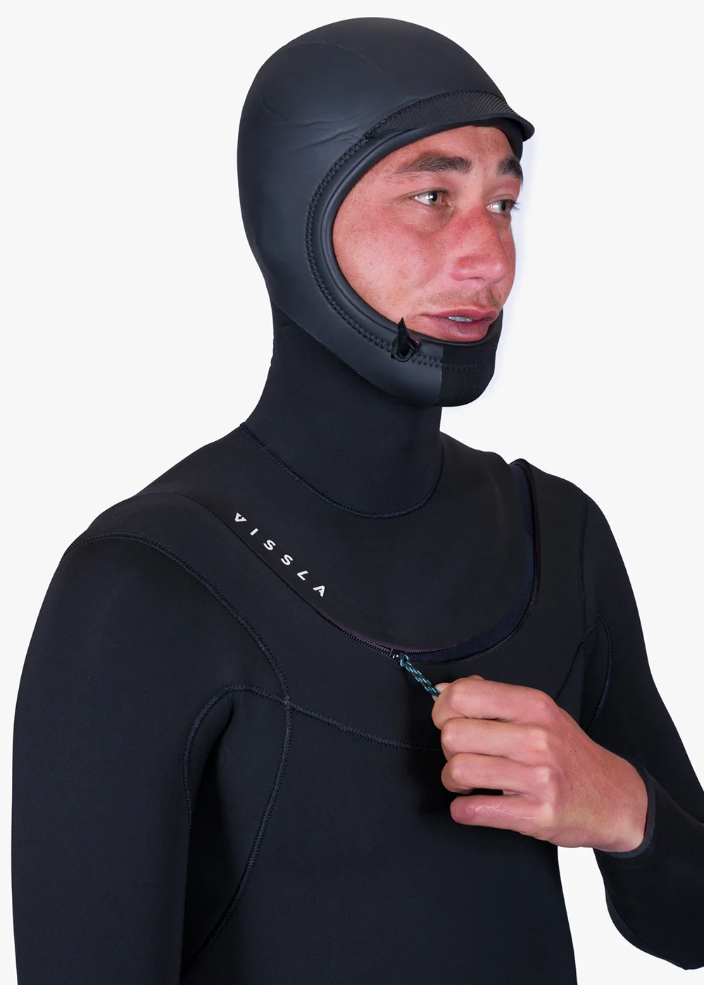 New Seas 4-3 Hooded U-Zip Wetsuit - Image 3