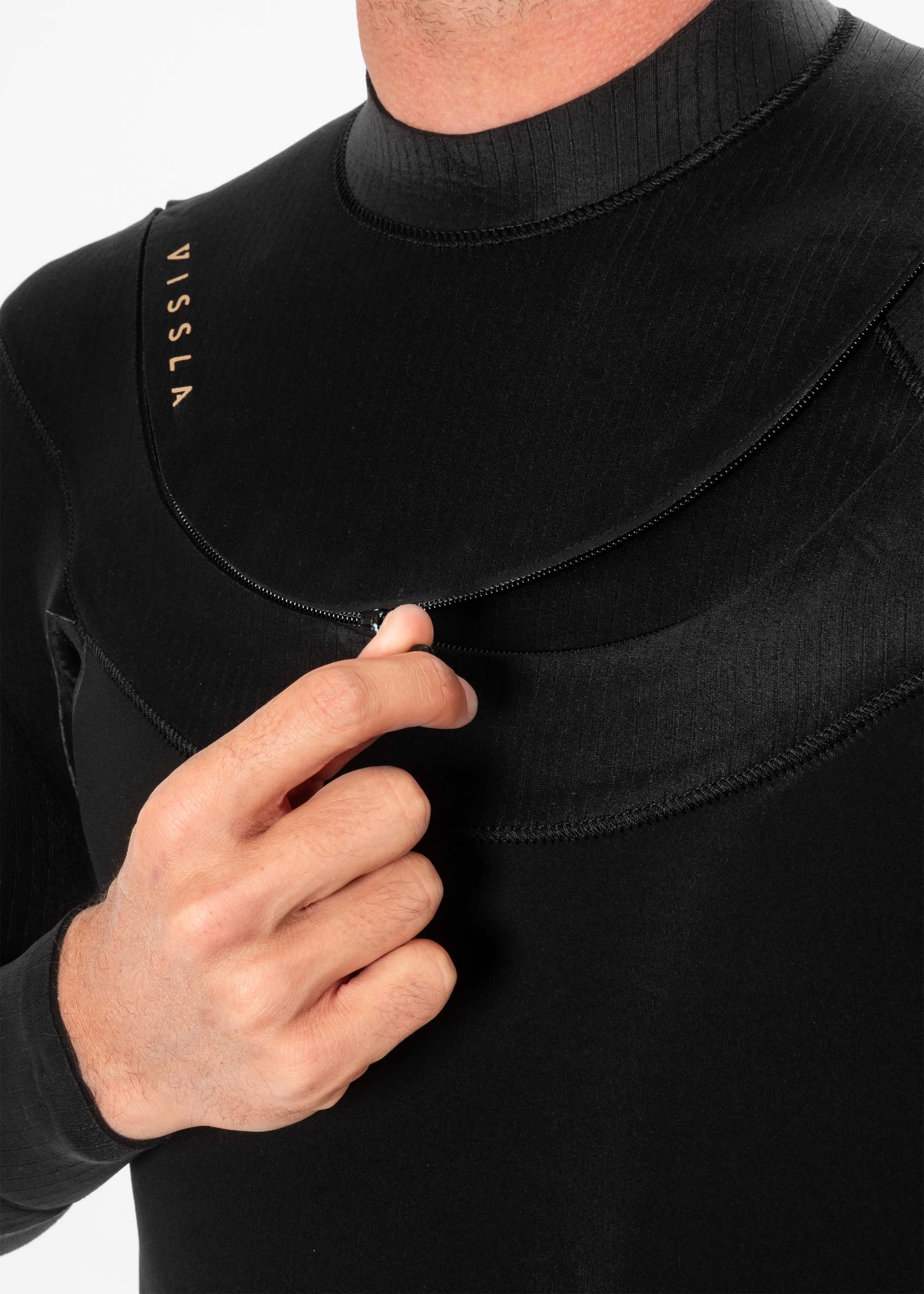 New Seas 4-3 U-Zip Wetsuit - Black - Image 4
