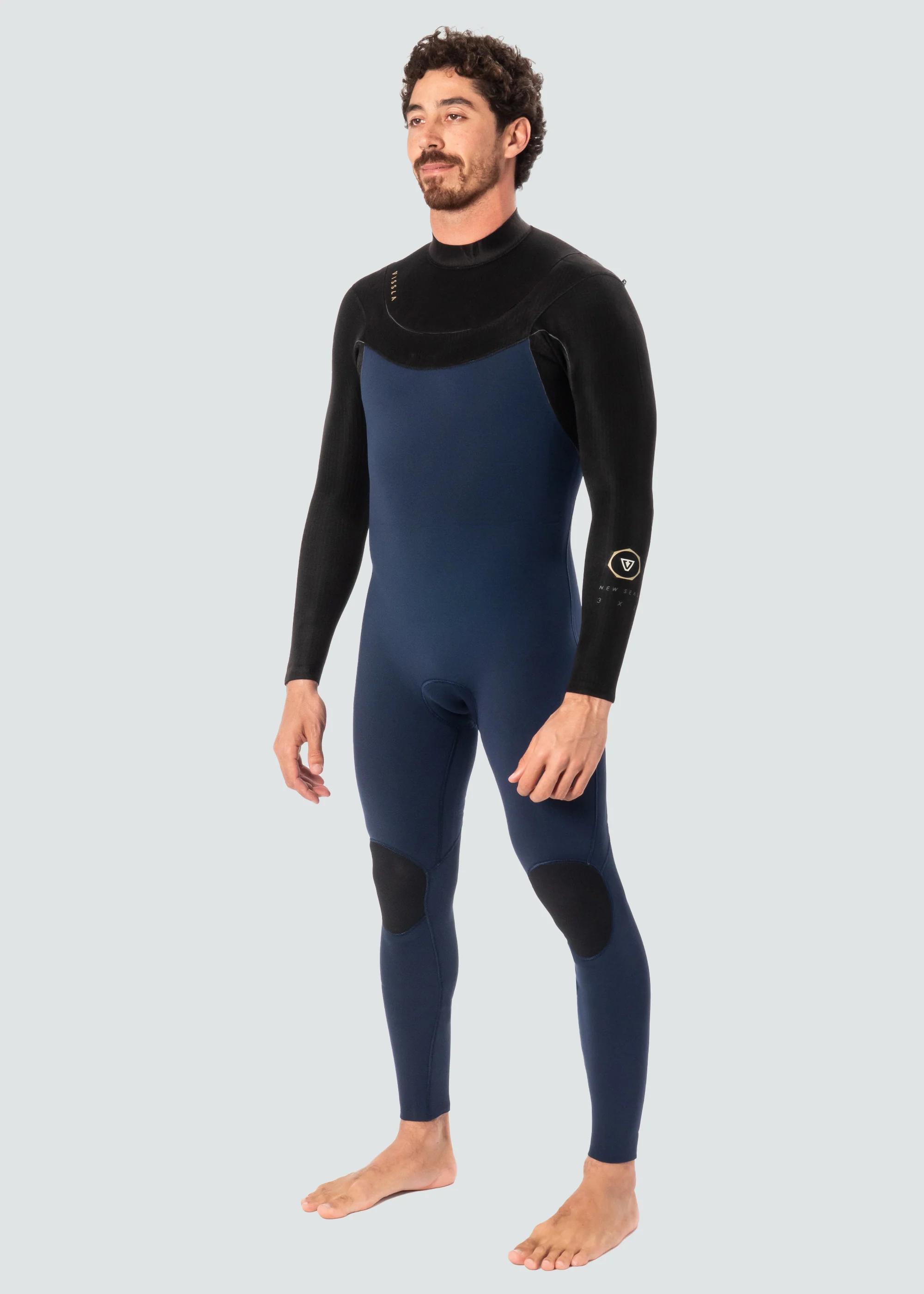 New Seas 4-3 U-Zip Wetsuit - Midnight - Image 4