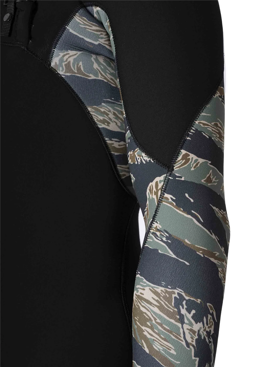 7 Seas Comp 4-3 Full Chest Zip Wetsuit - Camo - Image 4