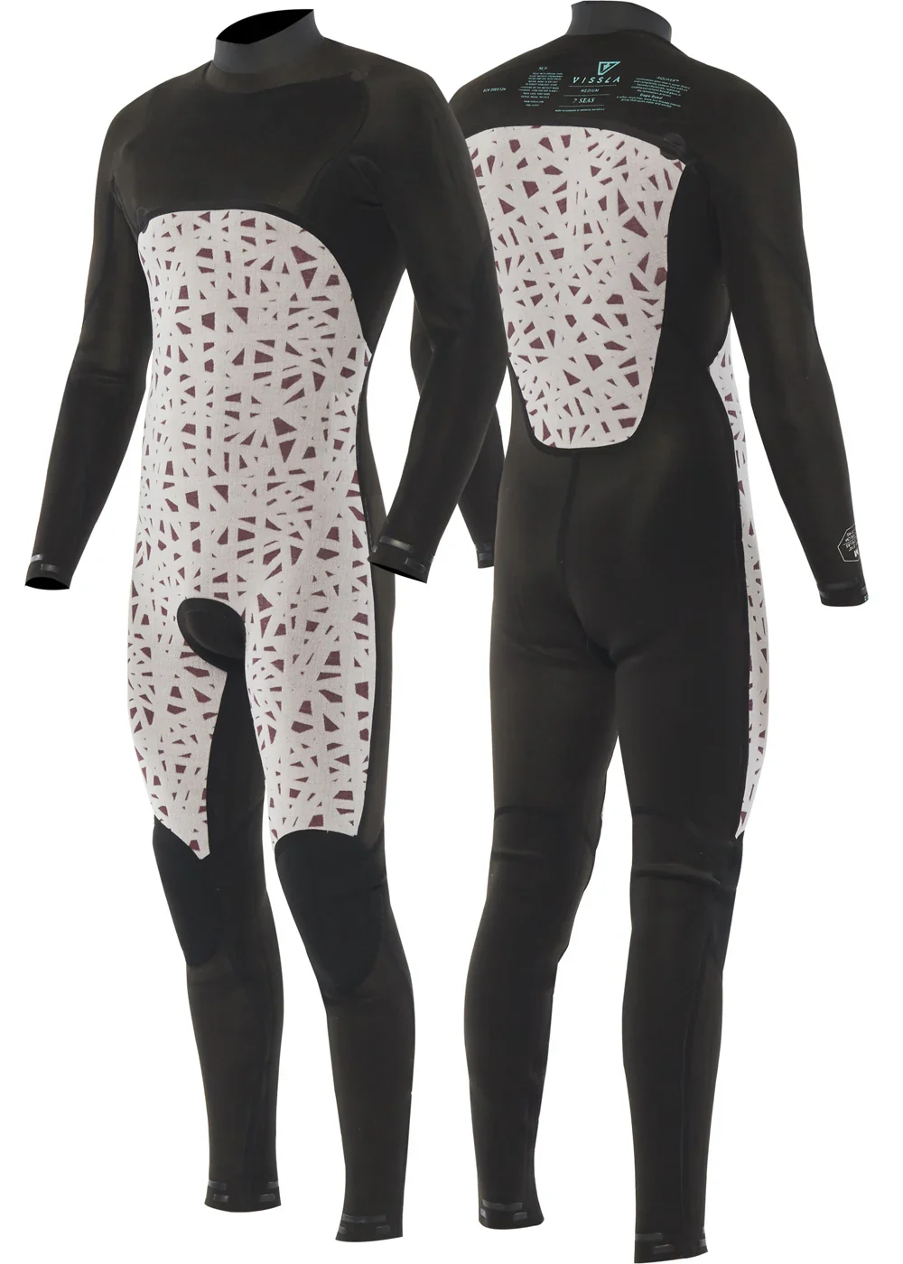 7 Seas 3-2 Chest Zip Full Wetsuit - No Logos - Image 7