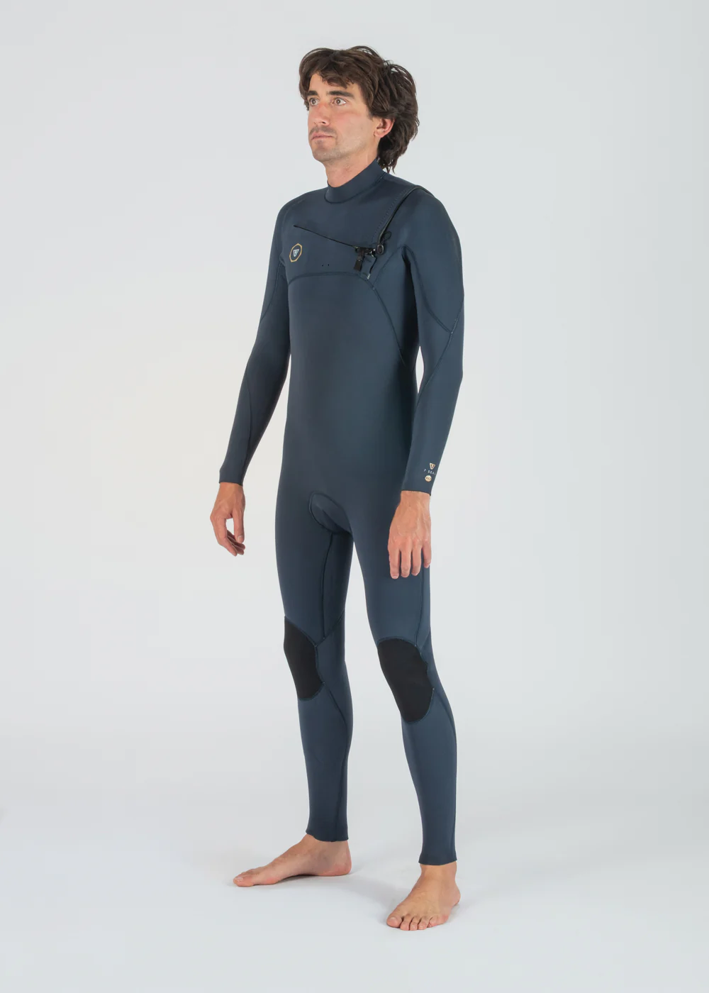 7 Seas 4-3 Full Chest Zip Wetsuit - Dark Slate - Image 3