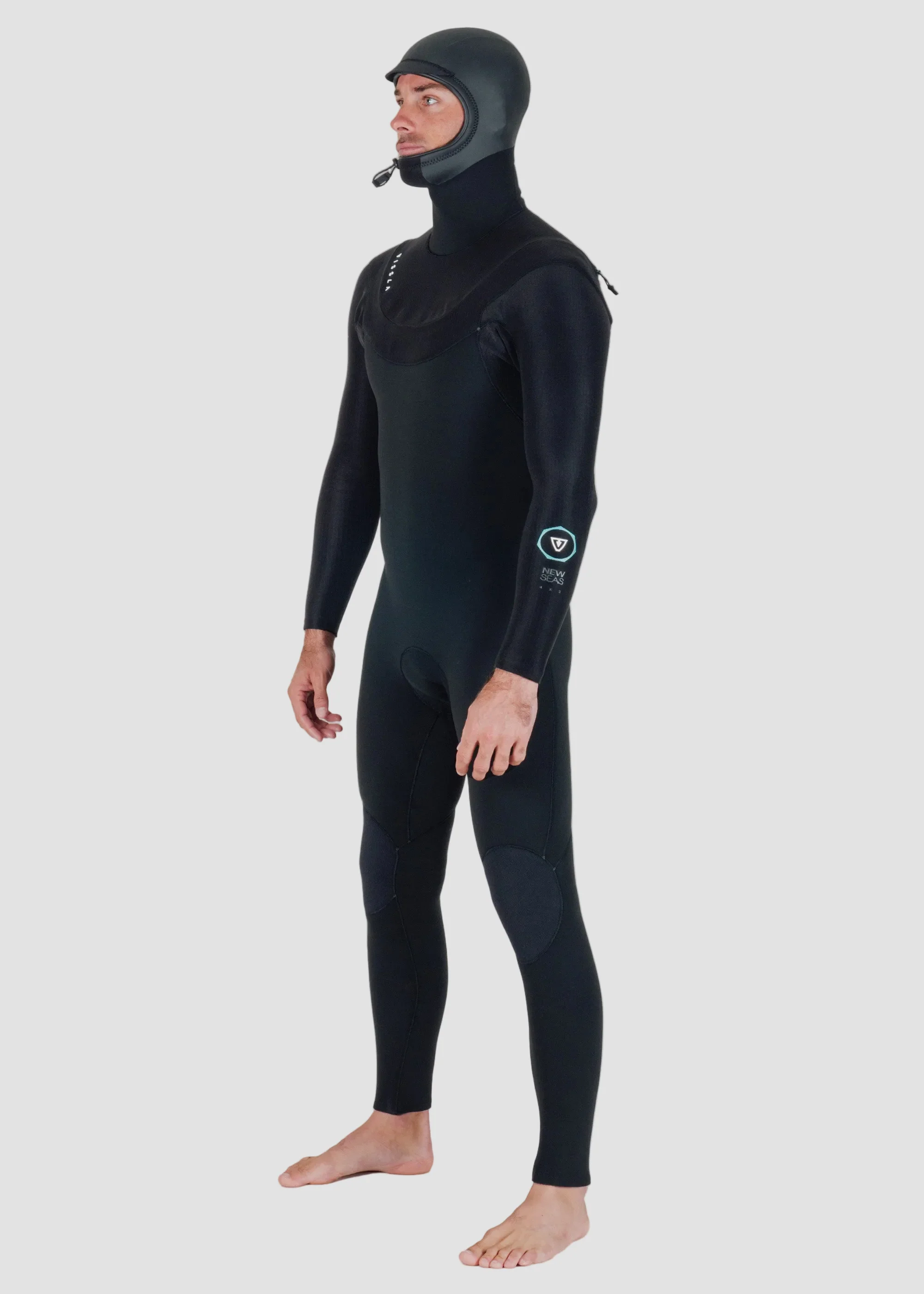 New Seas 5-4 Hooded U-Zip Wetsuit - Image 3