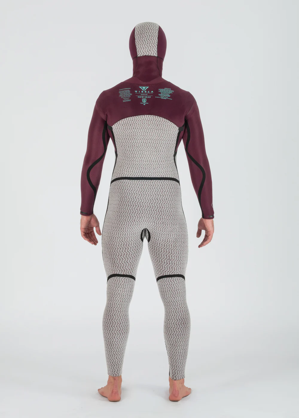 New Seas 6-5 Hooded U-Zip Wetsuit - Image 8